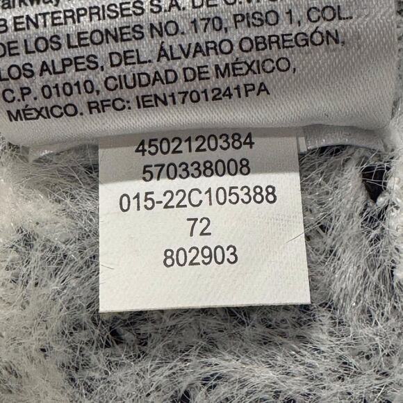 Chicos Cardigan Long Houndstooth Fuzzy Open Cottage Cozy Statement 1 Medium 8 - Picture 5 of 7